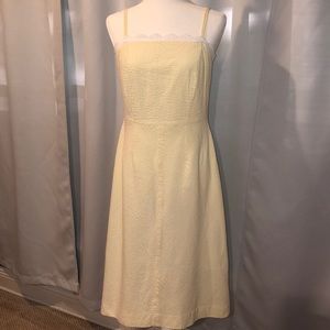 Yellow/White Seersucker SunDress - Size 10